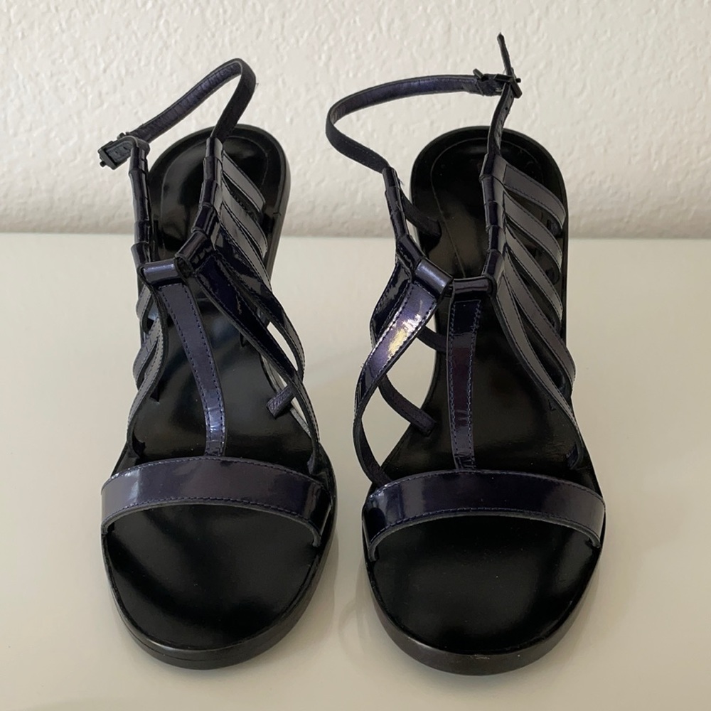 Giorgio Armani Blue Heeled Sandals